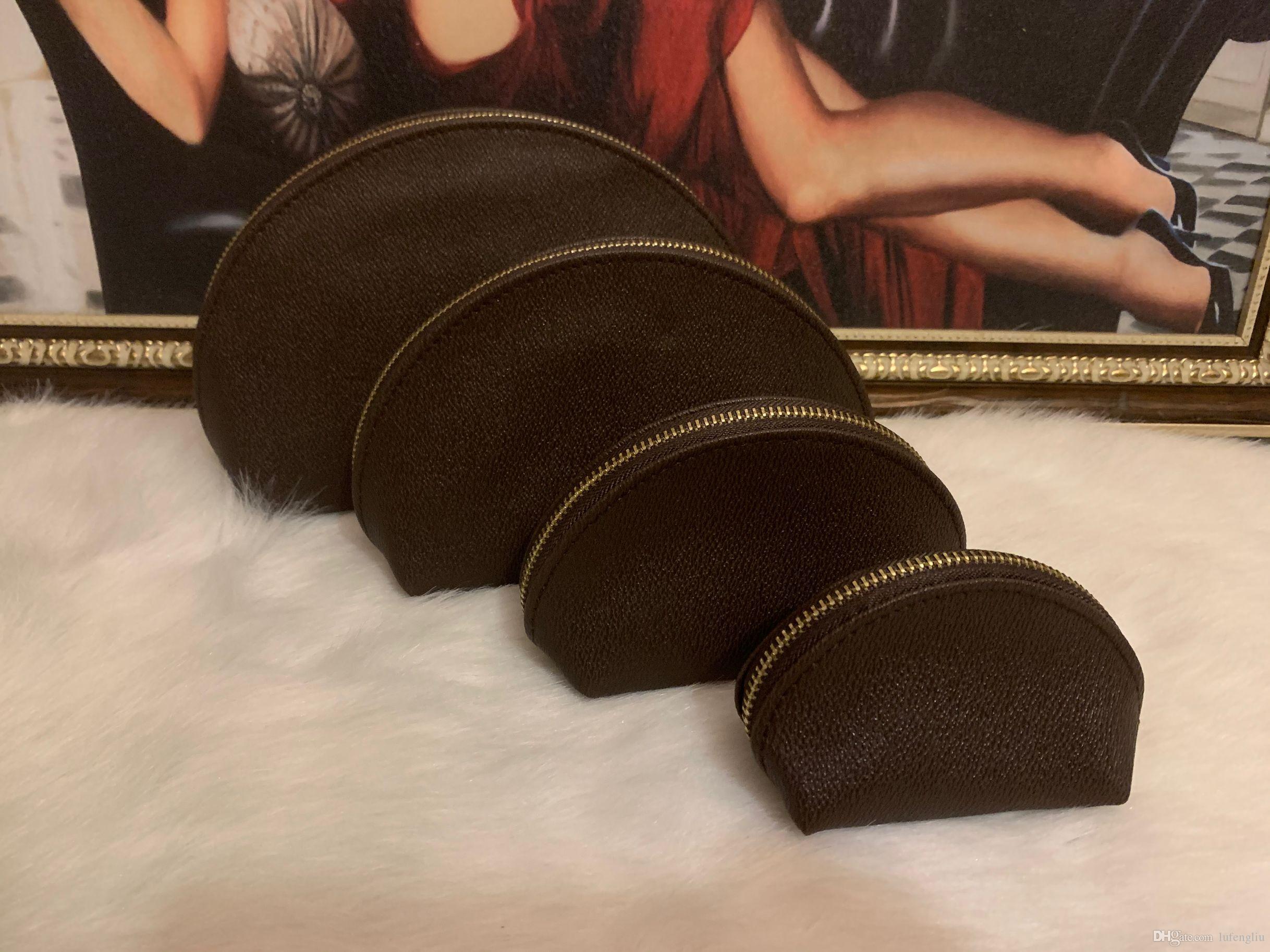 

4pcs/set Women cosmetic bags famous makeup bag designer travel pouch make up bag ladies cluch purses organizador toiletry bag, Red;black