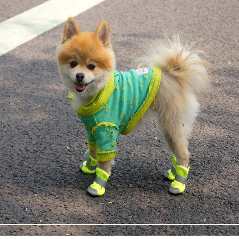 

Dog Apparel Soft Bottom Shoes Breathable Pet For Summer With Reflective Magic Stickers And Rugged Anti-Slip Small