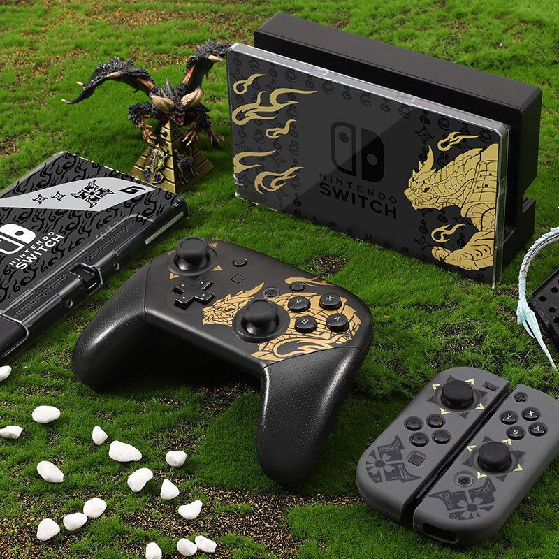 

2021 Limited Edition Monster Hunter Pro Bluetooth Wireless Controllers Joystick Gamepad for Nintend Switch Game Console with Logo