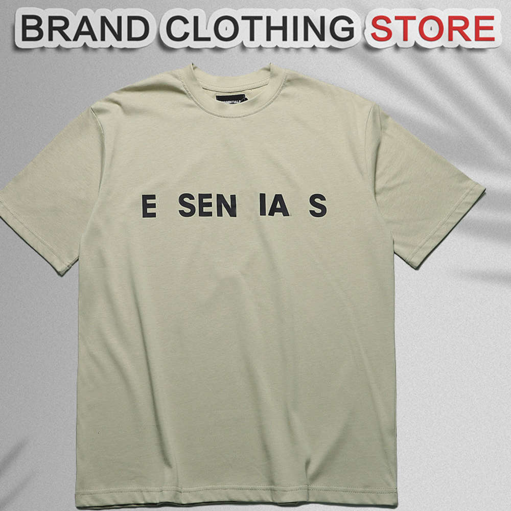 

Designer brand t shirt mist printed neutral loose round neck short-sleeved T-shirt, White