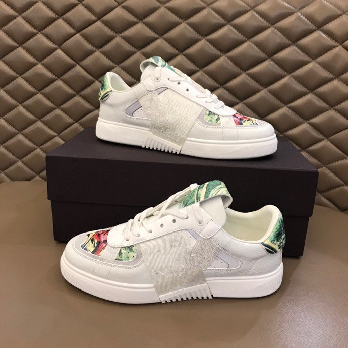 

Valentin 2021 Casual shoe leather sneaker Letters lace-up platform Leisure women shoes fashion Flat canvas Large, 01