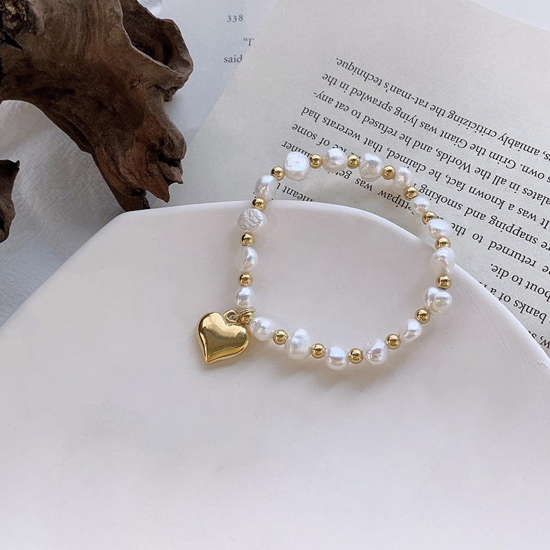 Xianlan281 Pearl Bracelet Female Summer Love Niche Design Girlfriends Hand Girl Contracted Beads Beads Natural Pearl Bracelet-image-706265253