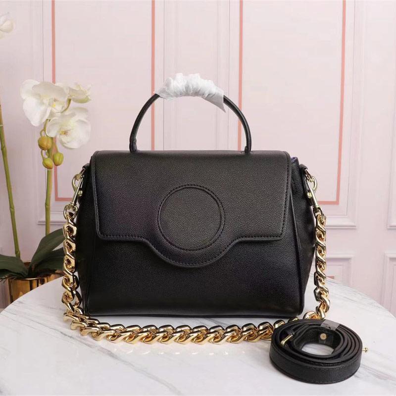 

Handbag Tote Bag Shopping Bags Fashion Plain Cowhide Leather Removable Shoulder Strap Chain Decoration Top Quality Travelling Purse, Red