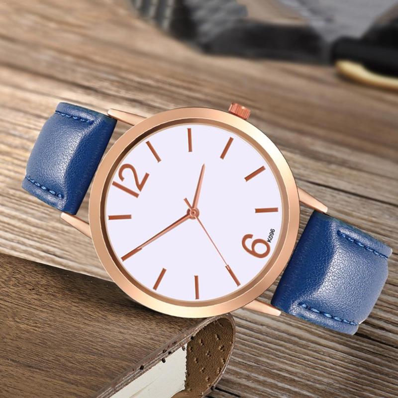 

Wristwatches 2021 Women Quartz Watches Casual Glass Mirror Leather Strap Fashion Business High End, Brown