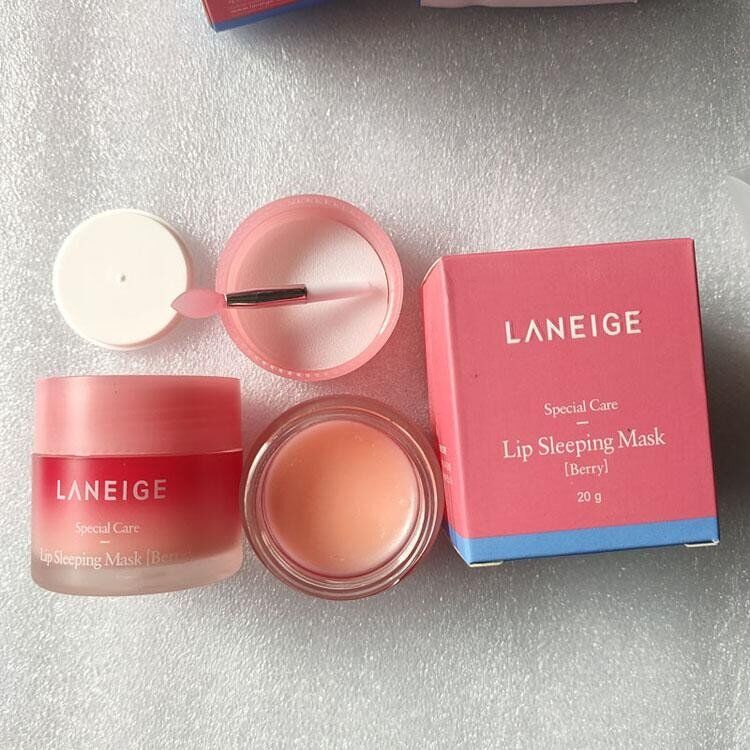 

Laneige Special plumper Care Lip Sleeping Mask 20g Lip-Balm Lipstick Moisturizing LZ Brand Lip-Care Cosmetic Natural Plant, Red;pink