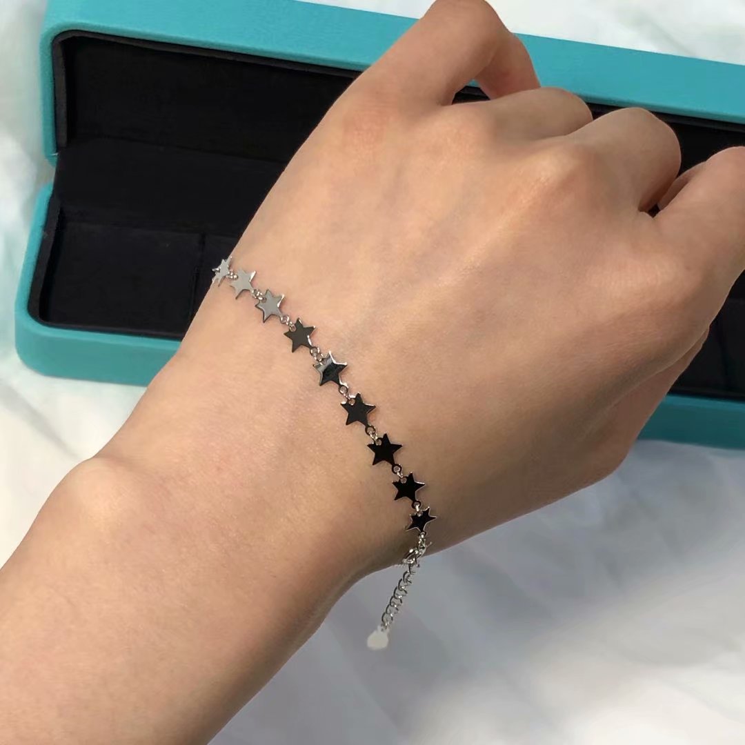 

Luxury Bracelet Love design Link Bracelets star style Chain women jewelry 18K rose gold