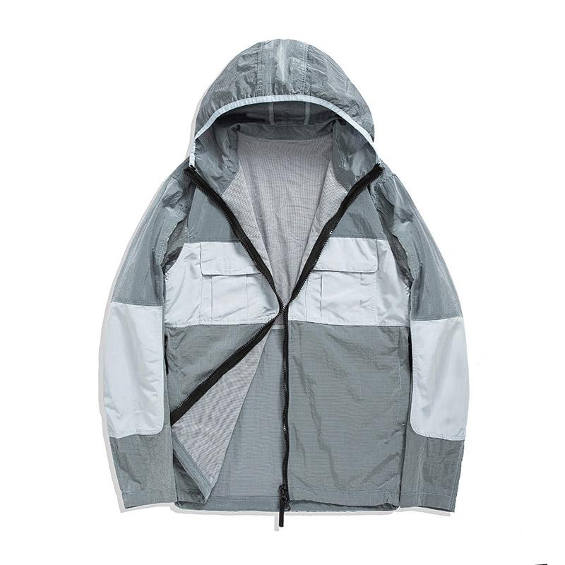 

Men's Jackets Thin Hooded Jacket Metallic Nylon Trend European And American Style Lightweight Casual For Spring Autumn, Black;brown