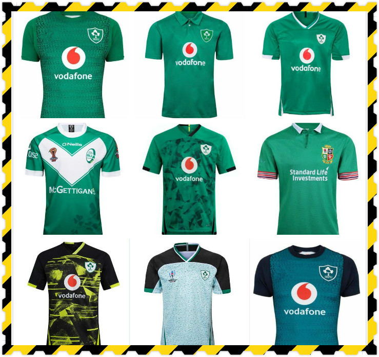 

Top New 2019 2020 2021 Ireland rugby Jerseys T shirts HOME away Rugby League jersey 20 21 shirts -5XL