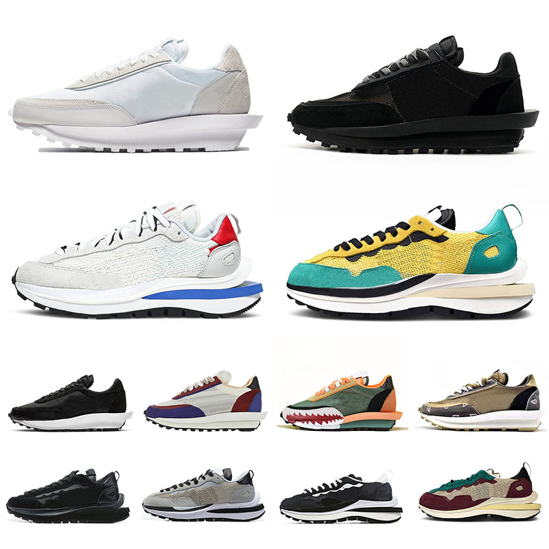 

Sacais VaporWaffle Running Shoes Men Women Triple Black Neptune Green Nylon Chunky Dunky White LDV Waffle Daybreak Type Mens Womens Sports Sneakers Trainers, A6 36-45 black