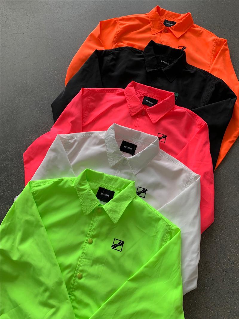 

Men's Jackets Multicolor WE11DONE Jacket Men Women 1:1 Quality Fashion Casual Welldone Windbreaker, Black;brown