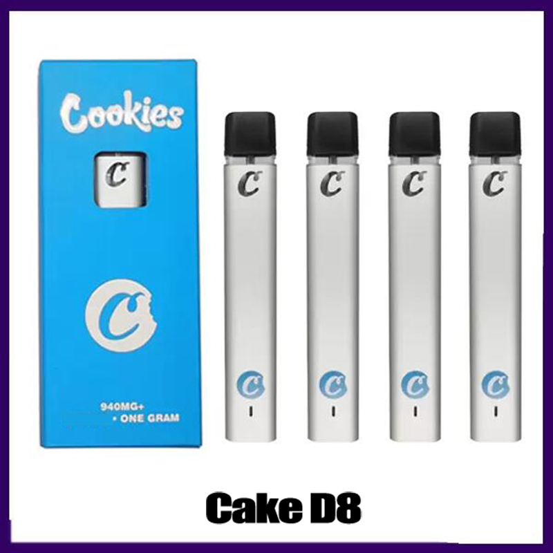 

COOKIES D8 Vape Pen Disposable kit Electronic Cigarettes pod Device empty pods 1ml Capacity with 280mah Rechargeable battery 0268267-1, Mix colors