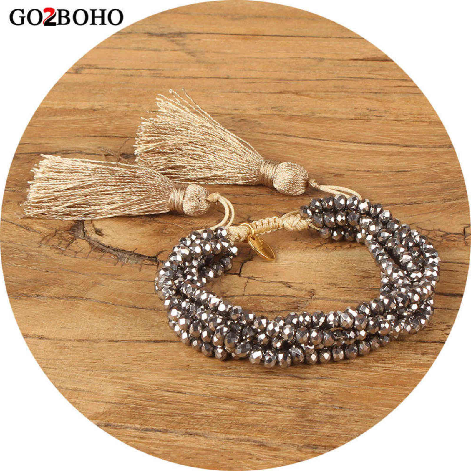 

Go2boho Bracelet for Women Gift Mexican Bracelets Miyuki Tassel Pulseras Femme 2020 Crystal Jewelry Dropshipping Jewellery