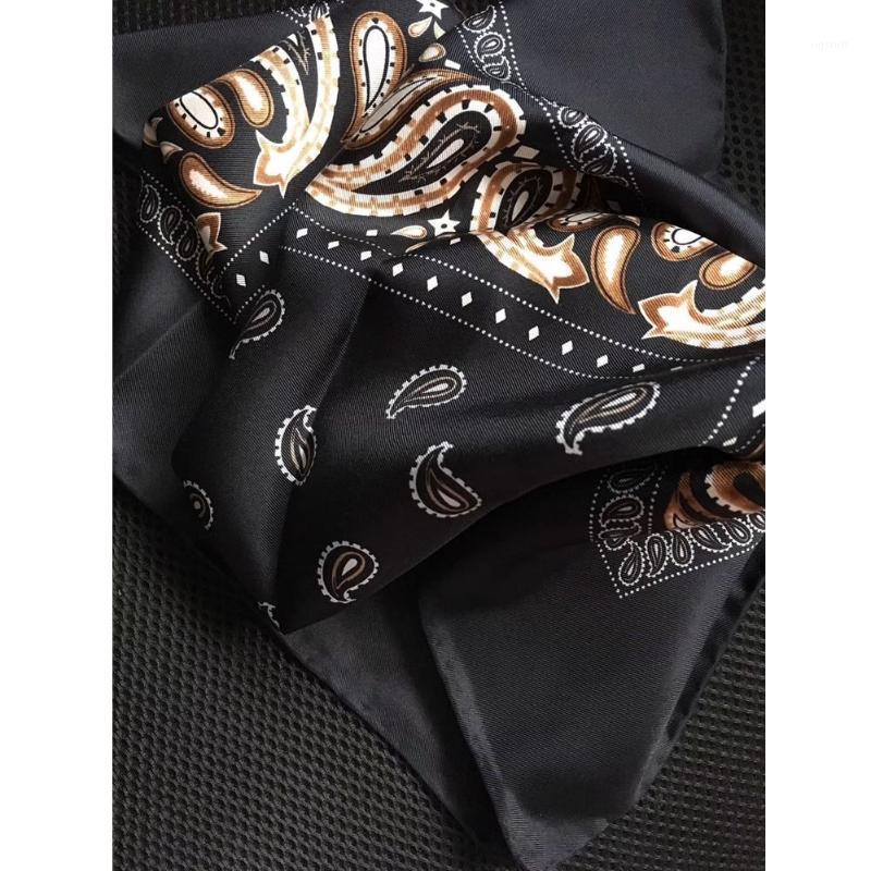 

Scarves 21"x21" 100% Silk Neckerchief Badana Scarf Head Hair Accessories, Blue;gray