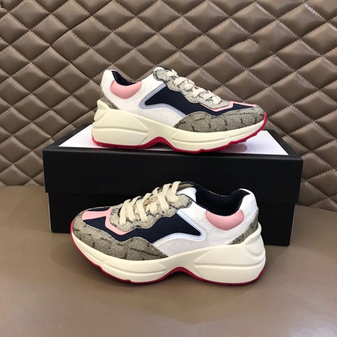 

Dio Top men's and women's casual daddy sneakers Paris fashion luxury design shoes ladies thick-soled letters patchwork size 35-45 mjkl003