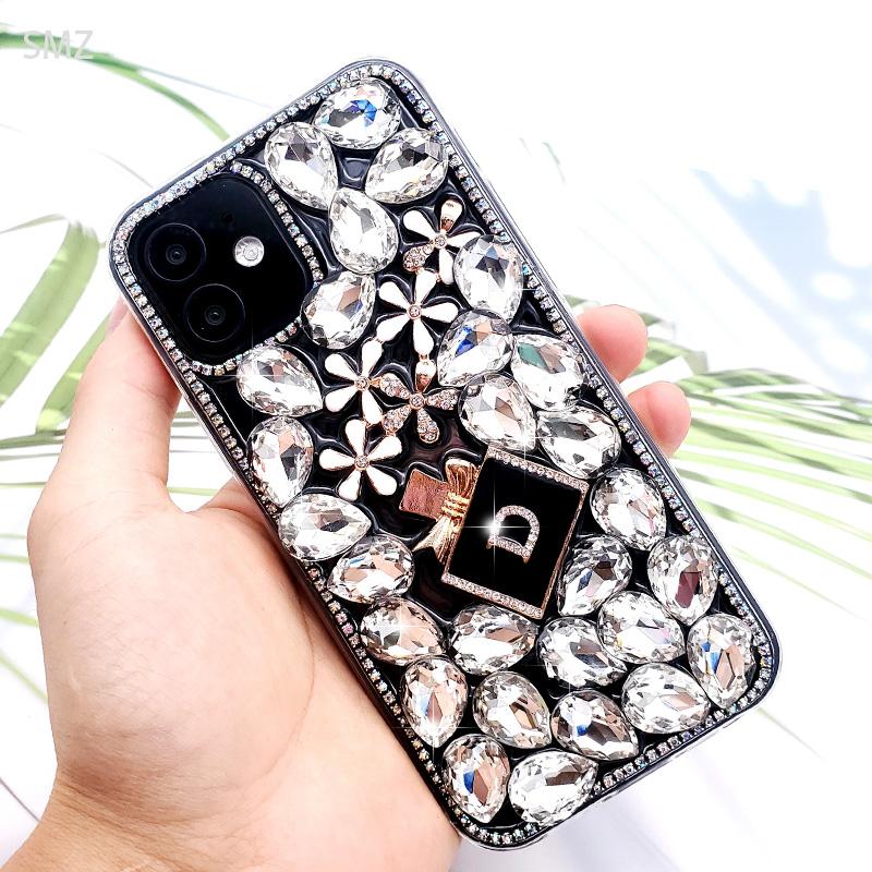 

Cell Phone Pouches Luxury Bling Perfume Bottle Glitter Diamond Case Samsung Galaxy S21 S20 Ultra S10 Plus Note 20 FE 10 Lite S9 TPU Cover