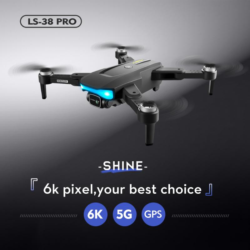 

Drones 2021 LSRC LS38 Drone GPS Positioning 6K HD Camera Professional Aerial Pography Brushless Motor 5G WiF Quad-rotor