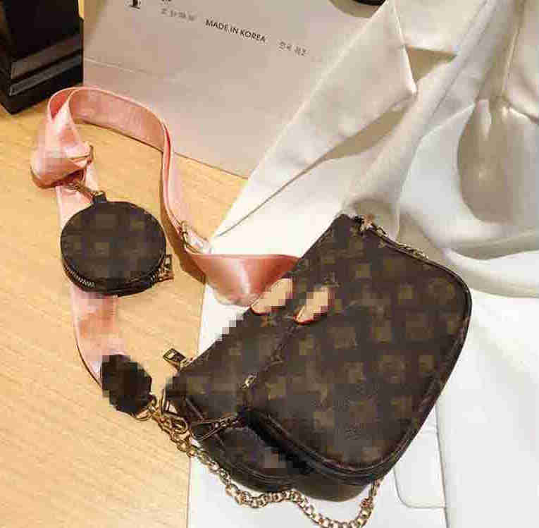 

GGLVLouisVitton YSLVUTTON crossbody bags Top quality women luxurys designers handbags wallet backpack purses shoulder tote mini 3-piece set, Card old flower