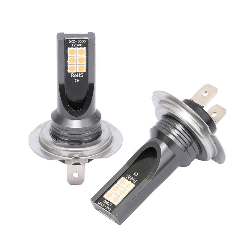 

Car Headlights 2PCS H7 3030SMD 1600LM 3000K Led Fog Light Motorcycle Headlight Auto Lamp Accessorties Yellow Styling
