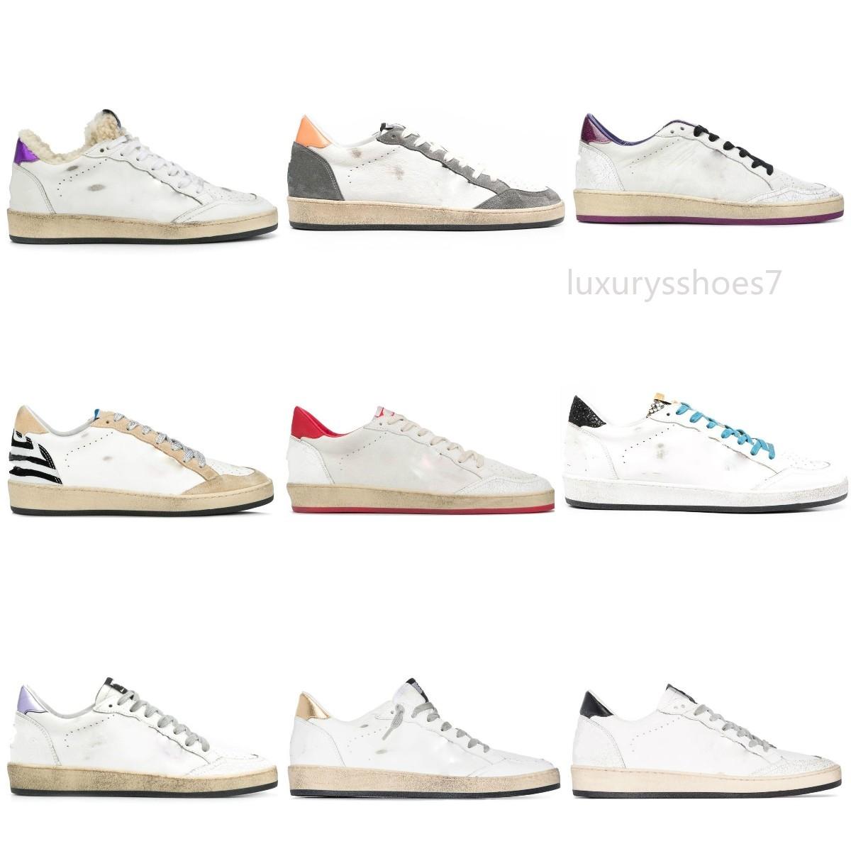 

Italy Brand Golden Ball Star Sneakers Luxury Deluxe Shoes Classic White Do -Old Dirty Shoe Designer Man Women Fashion Casual Shoe, Star23
