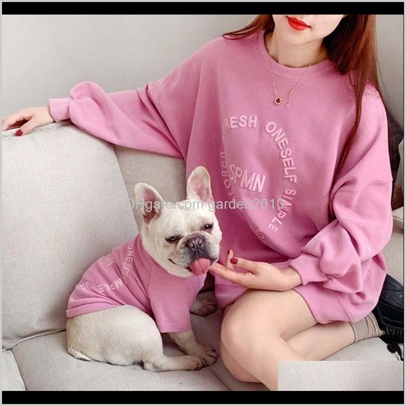 

Apparel French Bulldog Matching Clothes Winter Pets Clothing Soft Dog Hoodie Autumn Dogs Cotton Puppy Costume Pet Products 201102 Yrpn 1E9Pu