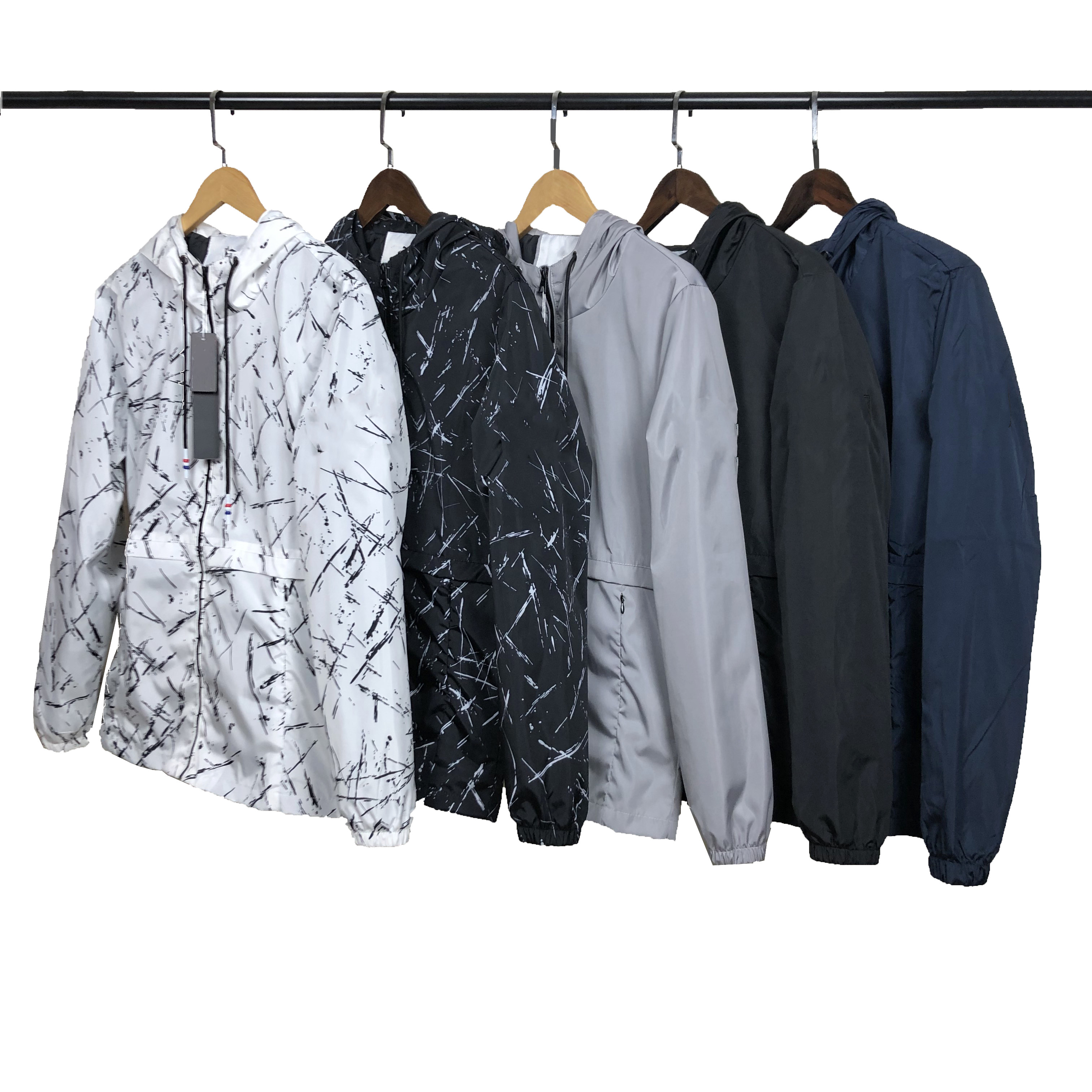 

Designer Mens Jacket Stone Spring Autumn Coat Windrunner Fashion Hooded Jackets island Sports Windbreaker Casual Zipper Coats Man Outerwear, Black#2