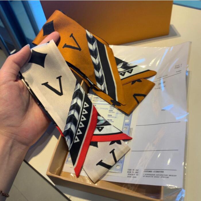 

2021 Luxury Fashion Brand Silk Scarves Women's Designer Alphabetic Headband Classic Handbag Silkss Scarvess 5*120cm