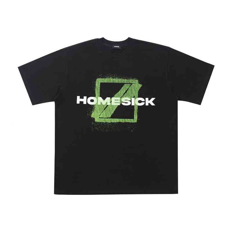 

Men's T-Shirts Spring Summer Korea HOMESICK Big T shirts Fashion Mens Skateboard Tshirt Women Clothes Casual Cotton Tee i1jC# ZED7, 1# shoe box