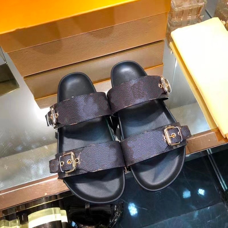 

Women Love Sandals Fashion Womens Platform Gingham Slippers Brown Purple Black Pink Girls Beach Slides, Women sandals
