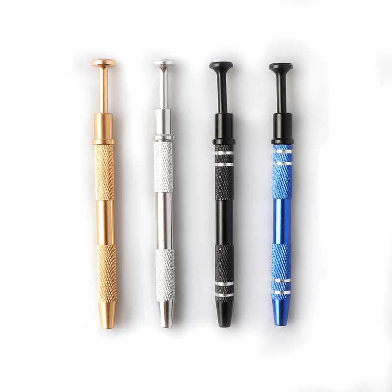 

Beracky Smoking 4 Prongs Diamond Gem Tweezer Bead Clips 4.5 Inches Colored Pen Style Portable Terp Pearl Metal Clip For Ruby Quartz Pills Pearls