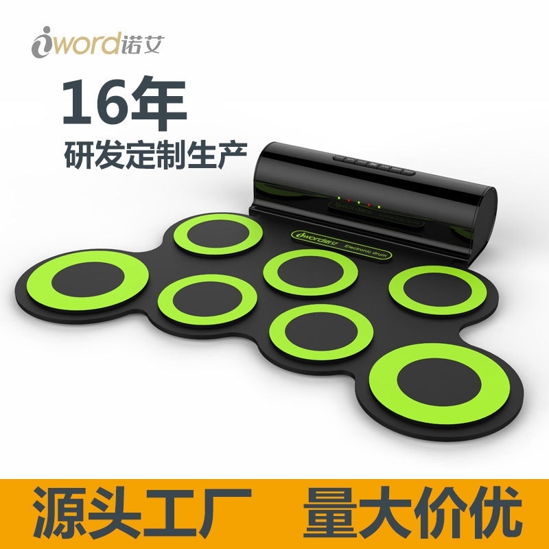 

Noel children's popular percussion instrument beginners portable hand roll electronic drum