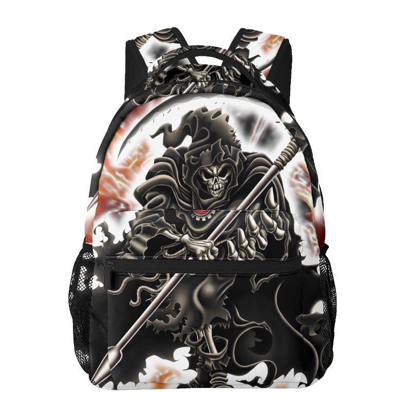 

Backpack Dark,Grim Reaper For Girls Boys Travel RucksackBackpacks Teenage School Bag