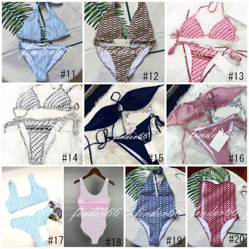 

Full Letter 20 Styles Women Swimsuits Bikini set Multicolors Summer Time Beach Bathing suits Wind Swimwear High Quality