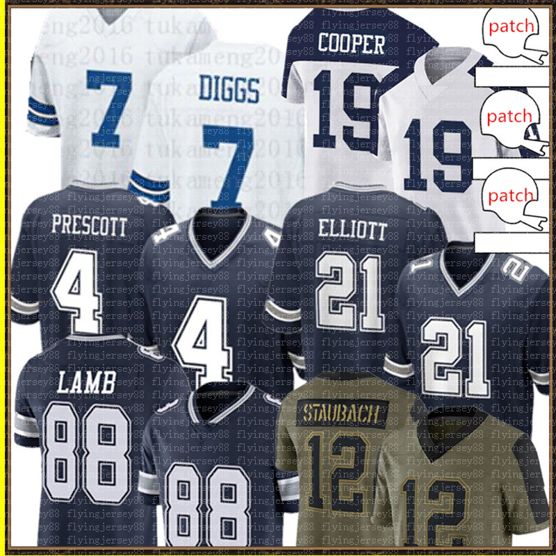 

4 Dak Prescott 7 Trevon Diggs Jersey 88 CeeDee Lamb Ezekiel Elliott Amari Cooper Football Jerseys Roger Staubach Leighton Vander Esch Troy Aikman Micah Parsons Cowbo, Men {s-xxxl}