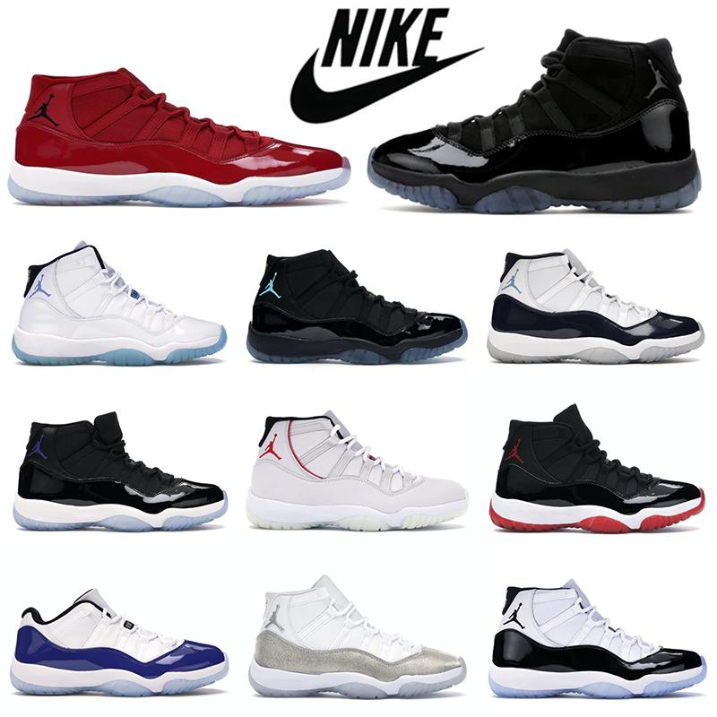 

Air Jordan 11 Retro 11S Top Basketball Shoes Bred Anniversary Concord 45 Space Jam Cool Grey Pantone Low Cherry Legend Blue Men Women Sneake