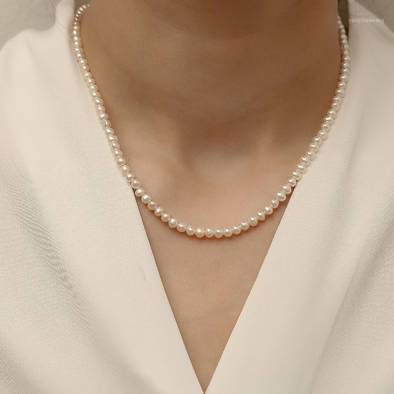 

Chains Female Necklace Natural Pearl Ins Light Luxury Net Red Temperament All-match A Two-wear Trendy Jewelry