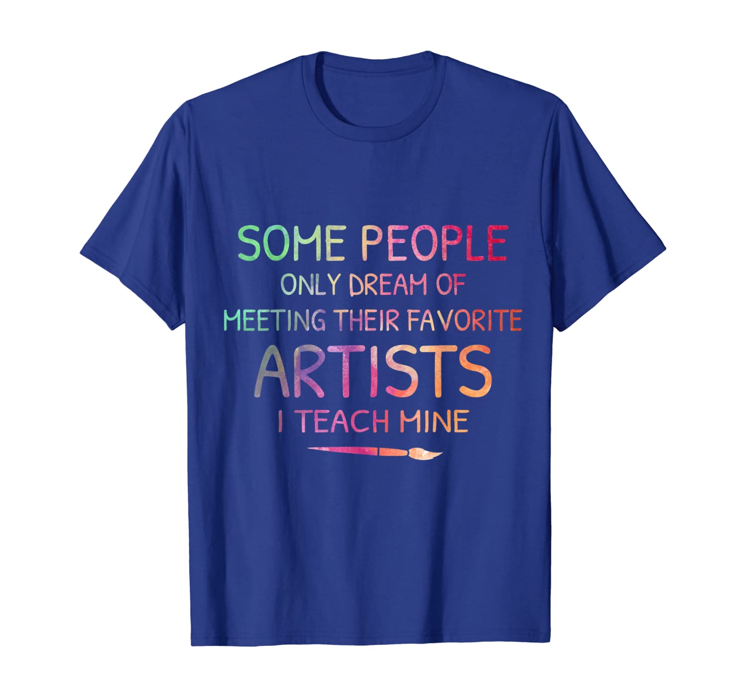 

I Teach Mine Tshirt Art Teacher Funny Artists Women Gift Tee, White;black
