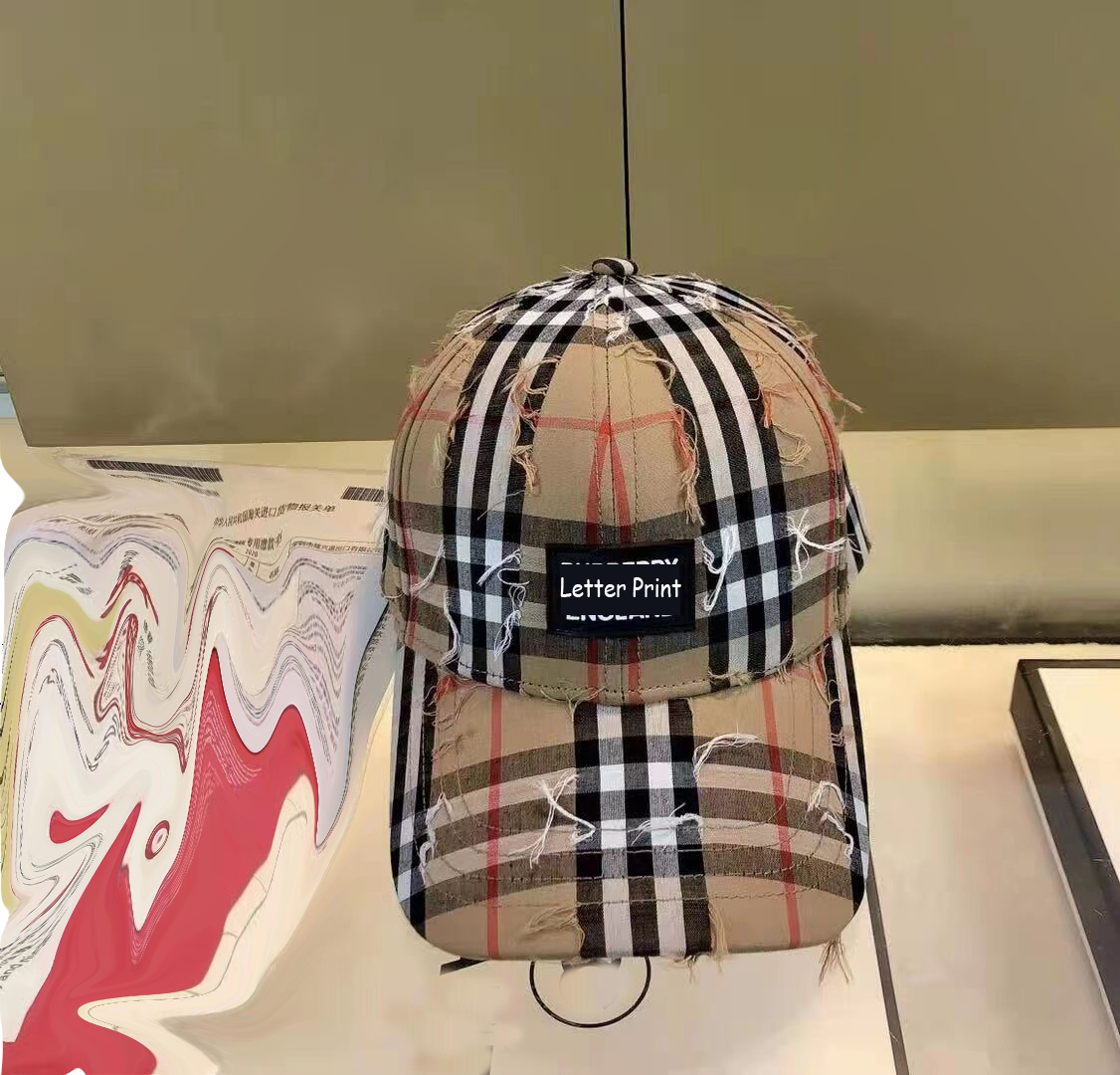 

2021 Fashion Casual Quick Dry Snapback Women Men Letter Print Stripe Grid Full Cap Hat Baseball Caps Running Cap Sun Visor Bone Male Casquette Gorras Hat