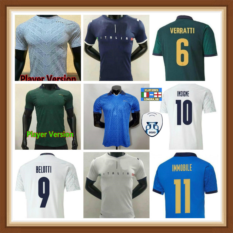 

Player Version 2021 2022 Italy soccer jerseys INSIGNE TOTTI 21 22 football shirt CHIELLINI BONUCCI BERNARDESCHI BELOTTI BARELLA IMMOBILE PIR, Black;yellow