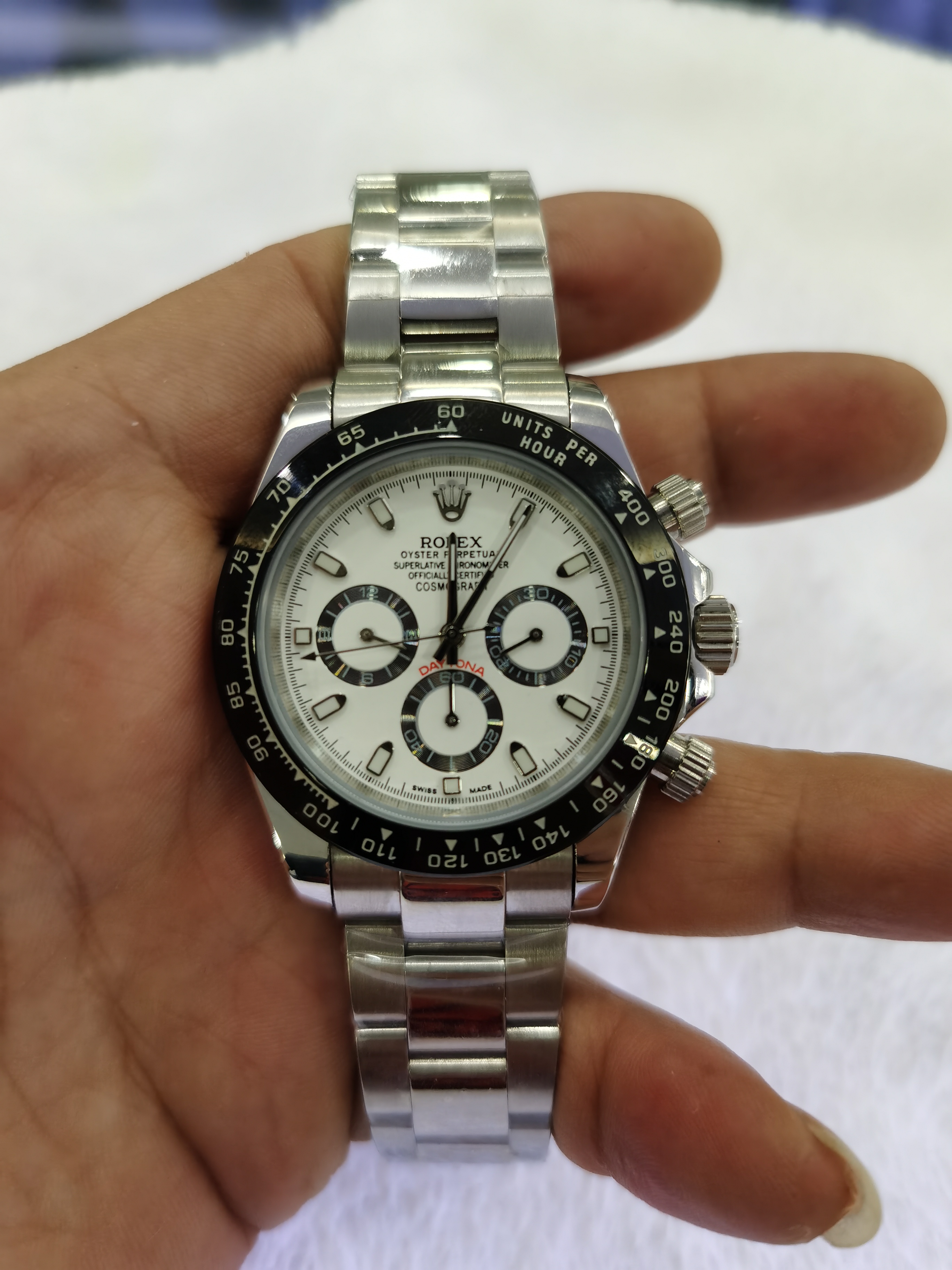 

with original box wristwatches sapphire 40mm 116509 automatic mechanical mens men's watch watches no chronograph white dial, Slivery;brown