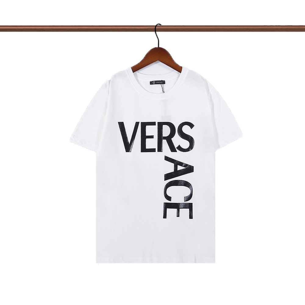 

Fashion Mens Designer T Shirt High Quality Womens Letter Print Short Sleeve Round Neck Cotton Tees Polo Size m