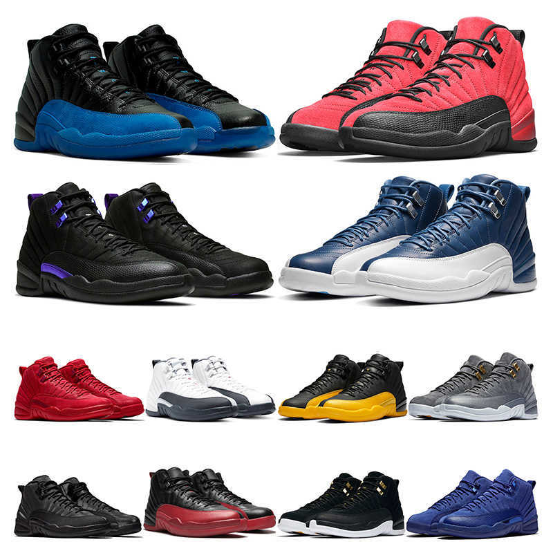 

2021 basketball shoes 12s mens outdoor sports shoes Reverse Flu Game Dark Concord gery University Gold Gym Red men trainer sneaker fashion, 16 international flight