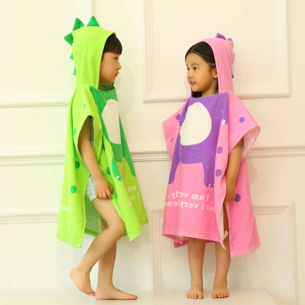 

cotton children's Cape bathrobe cartoon animal bath towel pure