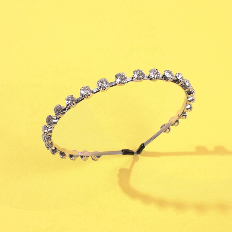 

Hair Clips & Barrettes Fashion Rhinestone Headbands For Women 2021 Crown Gold Hoops Girls Wedding Party Jewelry Headwear Headdress Gifts, Golden;silver