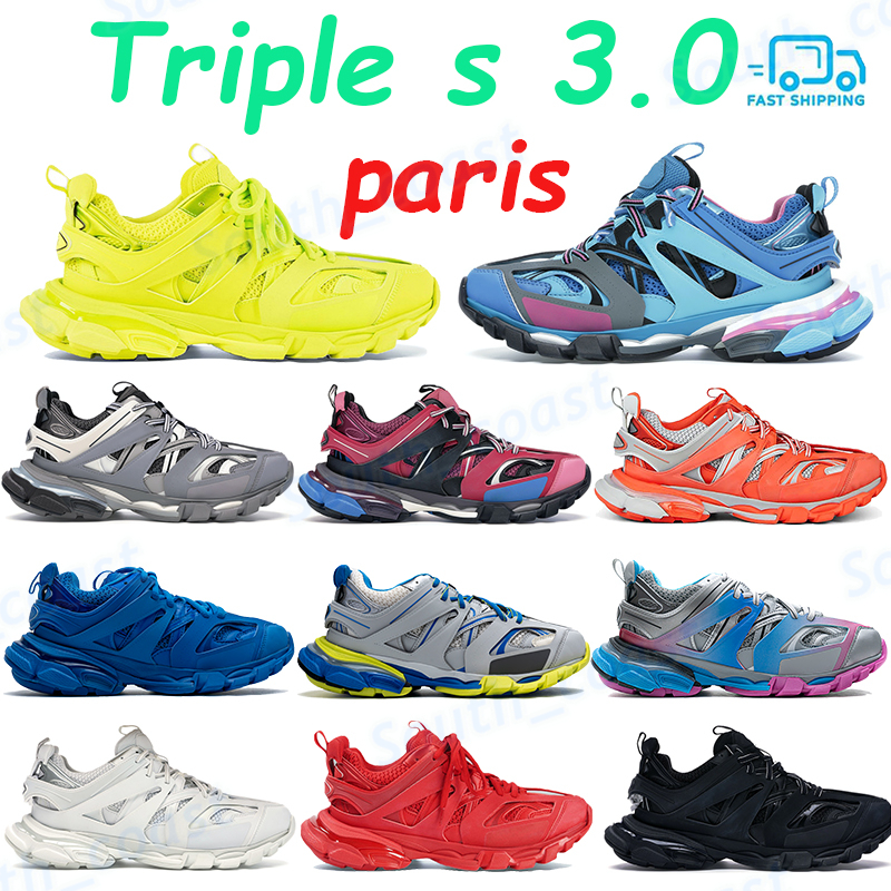 

Classic triple s 3.0 platform shoes casual sneakers deep runner blue grey white navy yellow black jade pink men women fashion trainers, Bubble wrap packaging