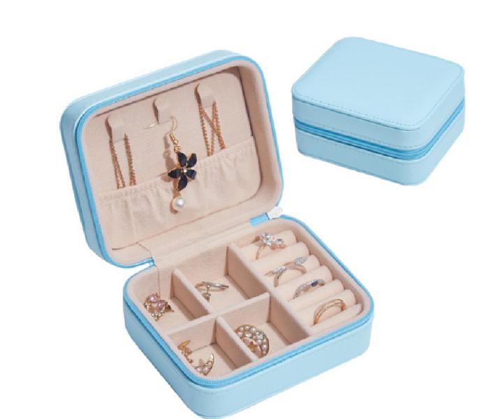 

2021 Jewelry Organizer Portable Necklace Earrings Rings Jewelry Box Packaging PU Leather Storage Joyeros Organizador De Joyas