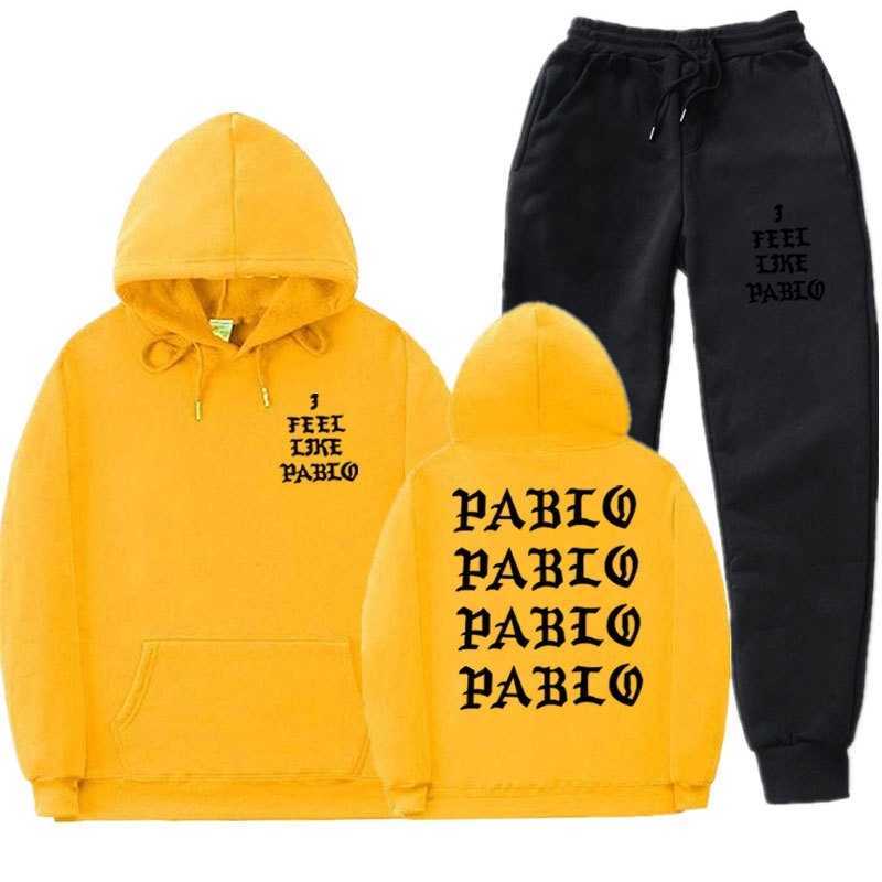 

selling i feel like paul pablo fashion brand autumn and winter long sleeve hoodie, Black