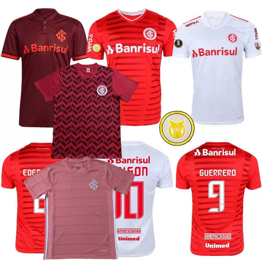 

2021 2022 SC Internacional Soccer Jerseys GUERRERO T.GALHARDO EDENILSON TAISON V.CUESTA home away 3rd 21 22 football men and women shirt
