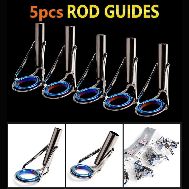 

Fishing Hooks 9 Size Rod Guide Tip Top Ring Circle Repair Kit Accessories XXUF