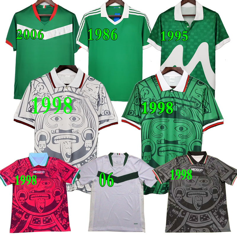 

1997 1998 Edition Mexico Retro Soccer Jersey 2006 1995 1986 BLANCO LUIS GARCIA RAMIREZ national team football uniforms Hernandez Classic