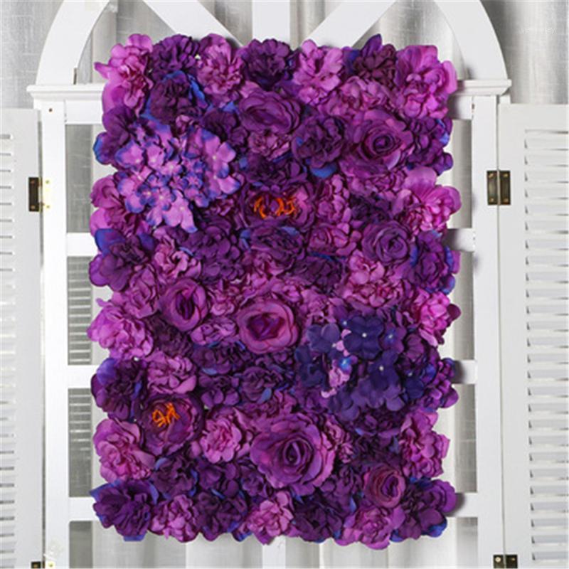 

Party Decoration Upscale Wedding Backdrop Centerpieces Flower Panel Rose Hydrangea Wall Decorations Supplies